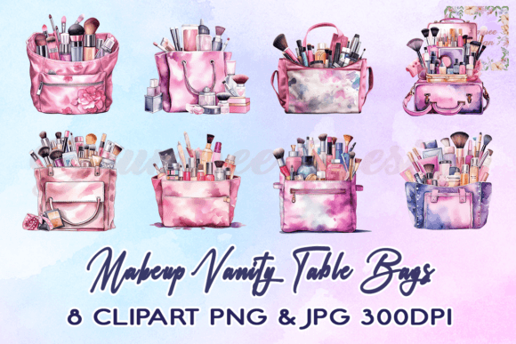 Download Makeup Vanity Table Bags Clipart - Bags Collection