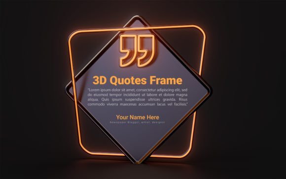 Download Dark Neon Quote Cube Text Box - Cube Collection