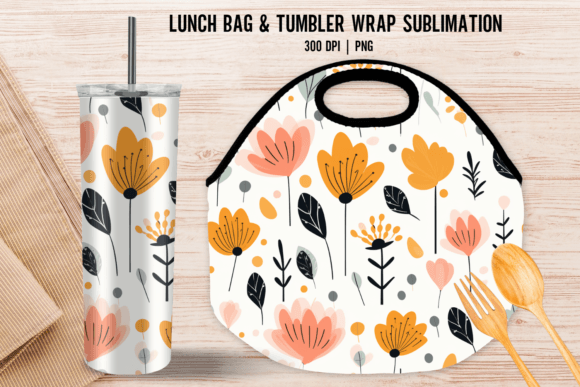 Download Flower Tote Bags Lunch Bag Sublimation - Bags Collection