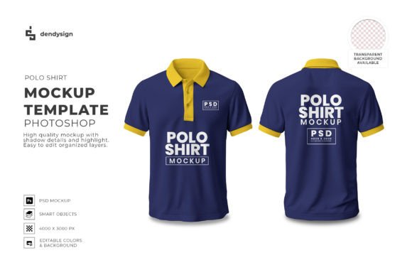 Download Polo Shirt Mockup Template Photoshop - Premium Resources