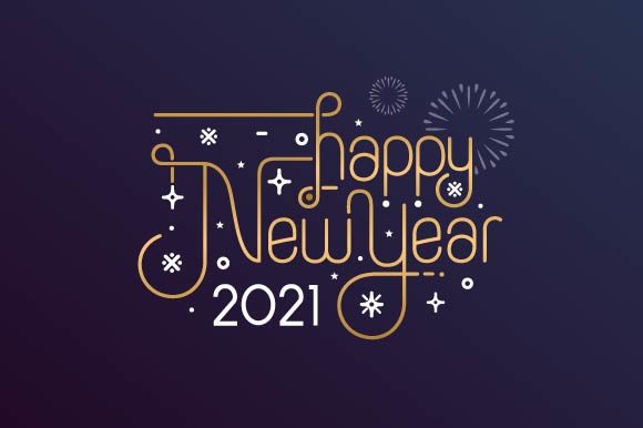 Download Happy New Year 2021 Lettering - Happy new year 2021 Collection