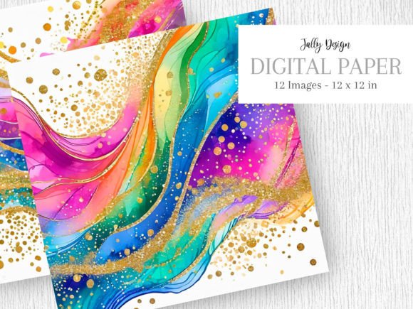 Download Vivid Colored Rainbow Alcohol Ink Art - Vivid Collection