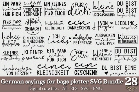 Download German Sayings for Bags Plotter Svg Bund - Bags Collection
